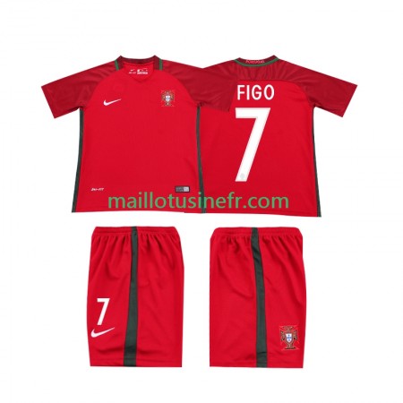 Maillot de Foot Portugal FIGO 7 2016 Domicile Retro - Enfant Maillot de Foot Portugal FIGO 7 2016 Domicile Retro - Enfant